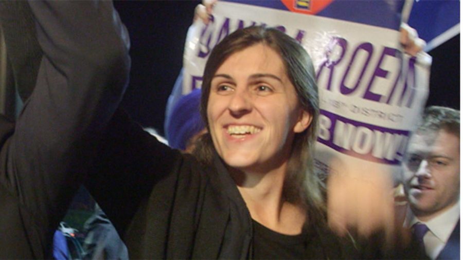 Danica Roem rejoices after winning an election against opponent Robert Marshall. She becomes a major member of the LGBTQ community to be elected into a government position. 