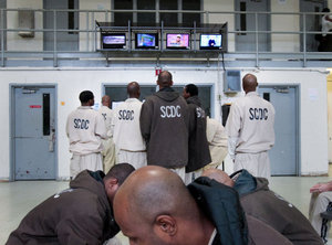 Photo Credits:
https://witsjusticeproject.wordpress.com/tag/prison-conditions/


Here are inmates of Lee Correctional Institution standing together in this time of hardship after experiencing rough times during their time in prison.