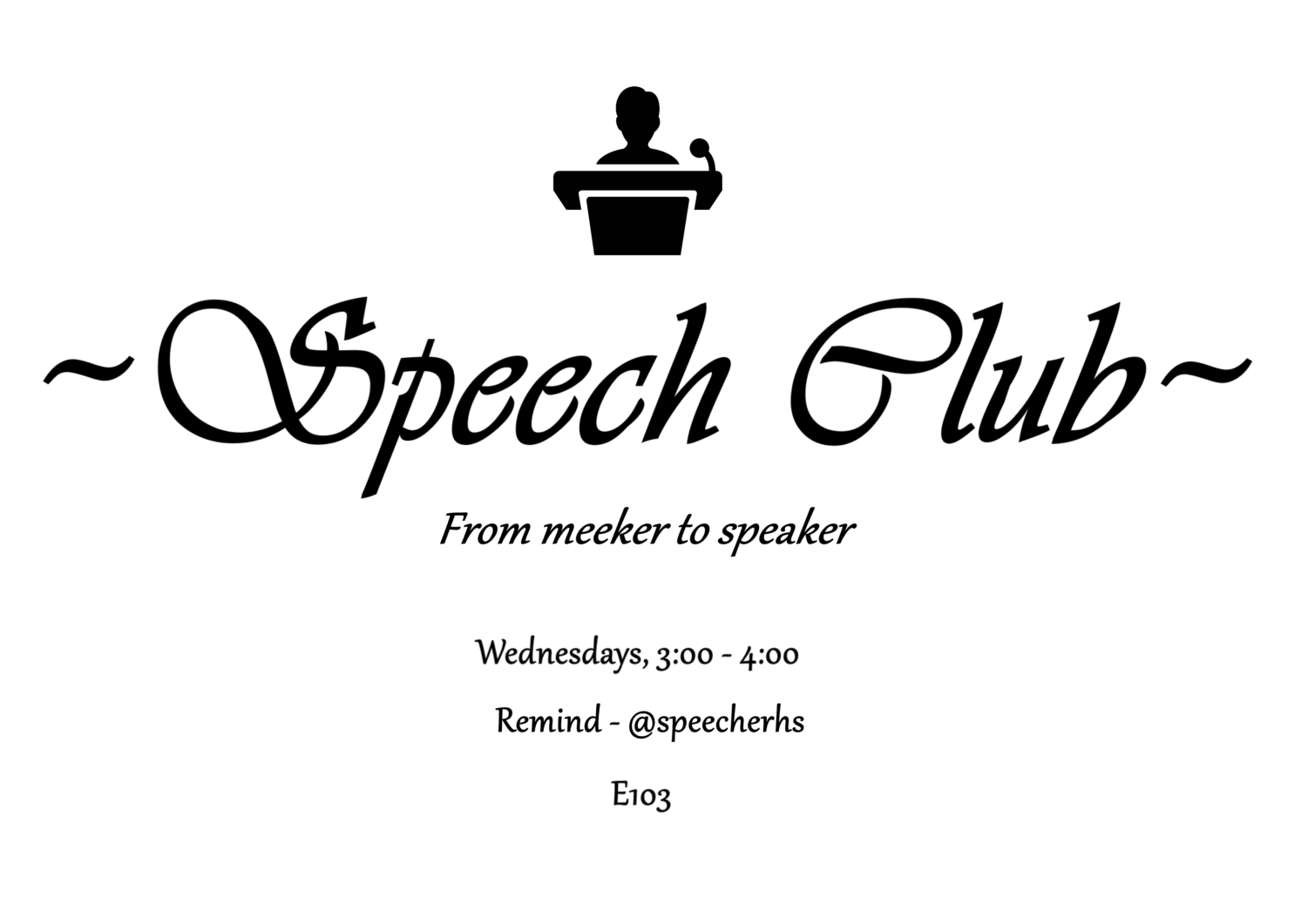 What Is Speech Club