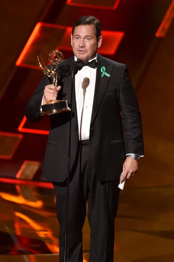LOS ANGELES, CA - SEPTEMBER 20:  Director David Nutter accepts Outstanding Directing for a Drama Series award for Game Of Thrones onstage during the 67th Annual Primetime Emmy Awards at Microsoft Theater on September 20, 2015 in Los Angeles, California.  (Photo by Kevin Winter/Getty Images)