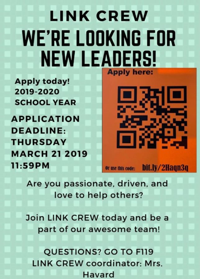 QR Code for Link Crew Application.
