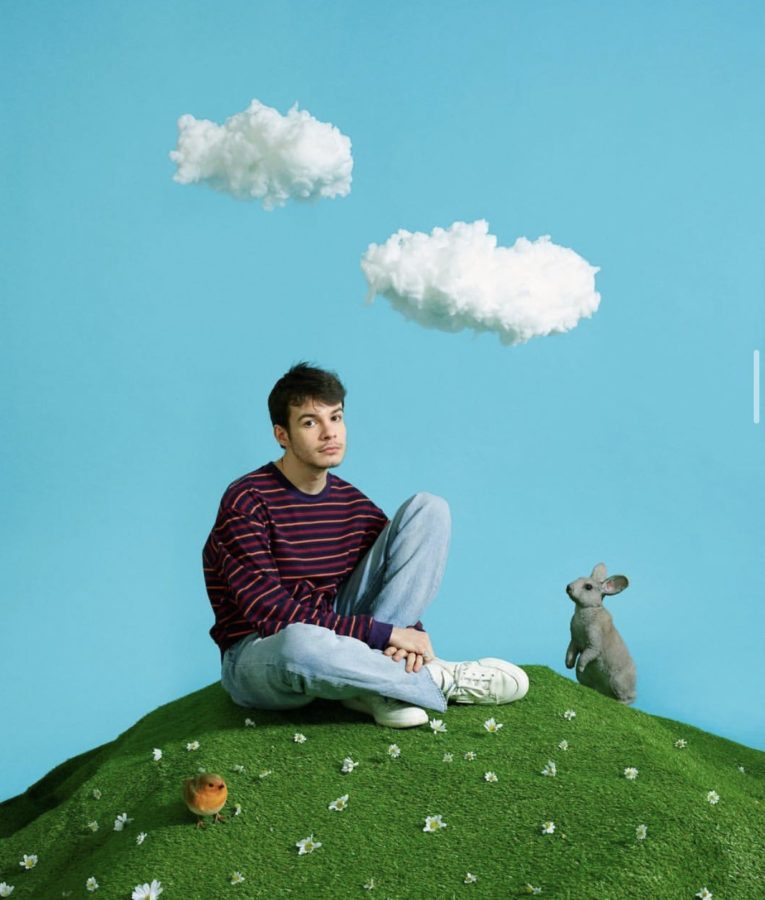 Image was taken to promote, Rex Orange Countys appearance at the We Love Green Festival.  