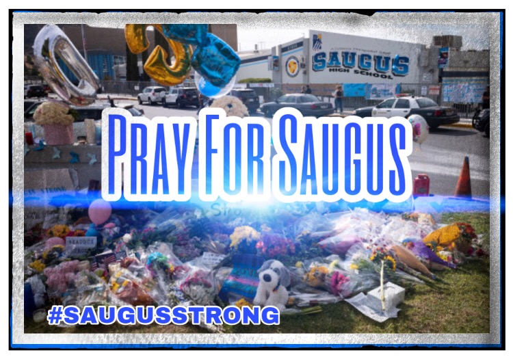 These+are+some+of+the++many+items+graciously+left+at+a+memorial+in+front+of+the+school+Tuesday%2C+November+19%2C+2019.++Students+were+allowed+back+on+campus+to+collect+their+belongings+left+behind+after+the+tragic+shooting+last+Thursday.++Classes+will+resume+at+the+high+school+on+December+2.+