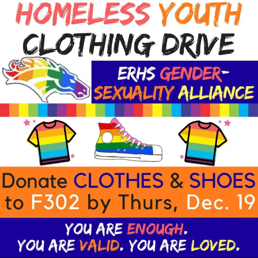GSA is collecting clothing donations to give to homeless youth.