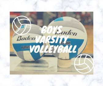 This image is to represent the boys varsity team, and by using their volleyballs.