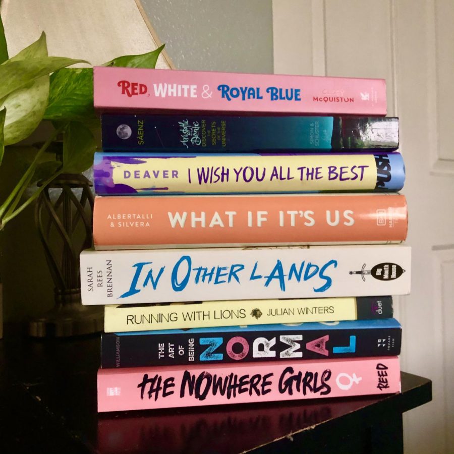 LGBT+ books that I have either read or are on my to-read pile.
