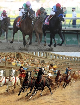 From ancient times to modern times, horse racing was a part of peoples lives. (edited by me.)