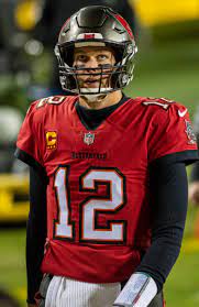 Tom Brady in his Tampa Bay Buccaneers uniform