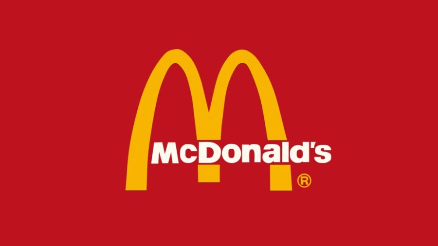 The+familiar+red-and-yellow+logo+for+McDonalds+the+popular+fast-food+restaurant