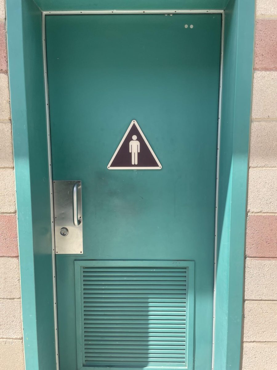 Photo of closed bathroom at Eleanor Roosevelt high school taken by Ivan Duarte on 23/9/23