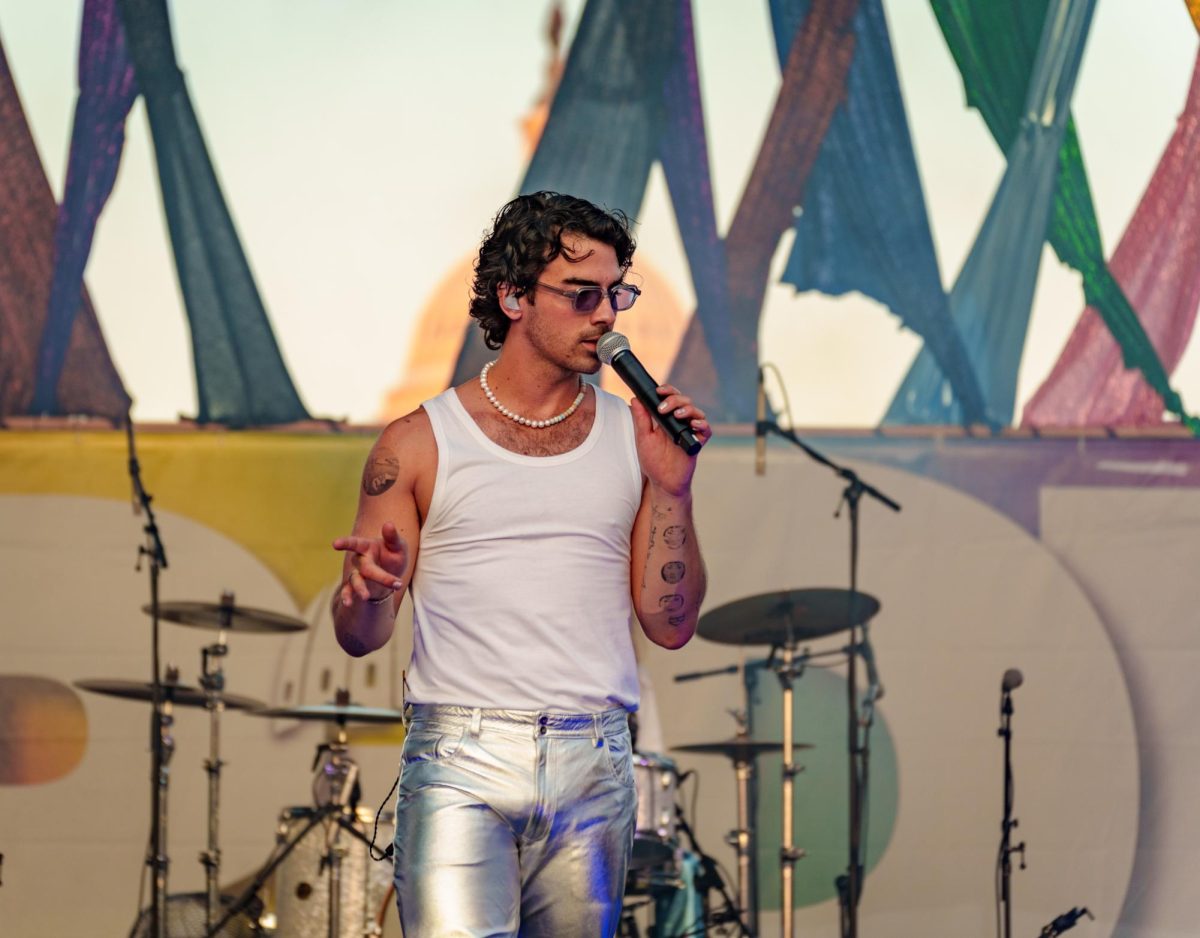 Joe Jonas performing at the Capital Pride Festival and Concert in Washington DC last year