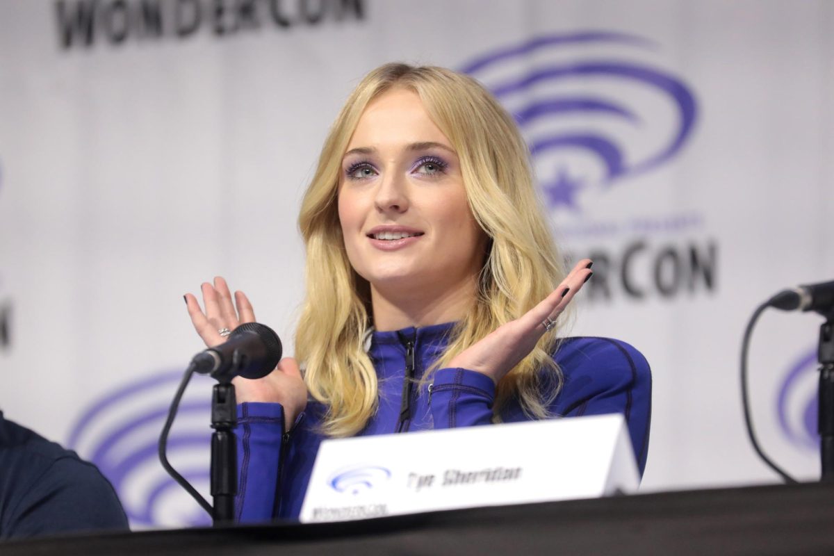 Sophie Turner pictured at the 2019 Wondercon in Anaheim, California