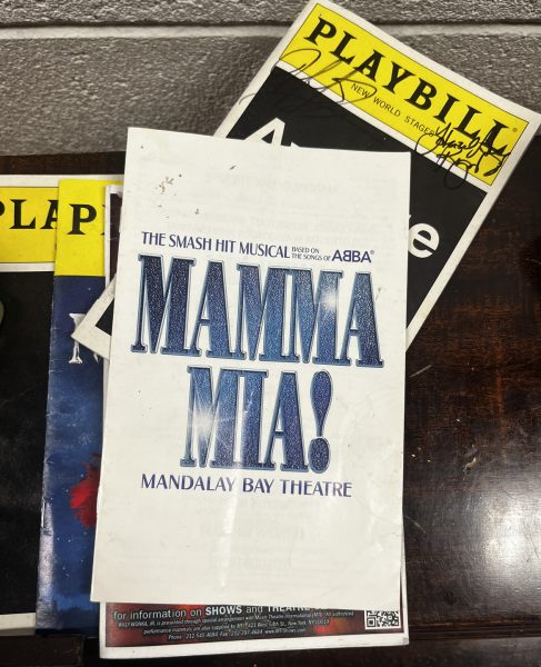 A Mamma Mia playbill