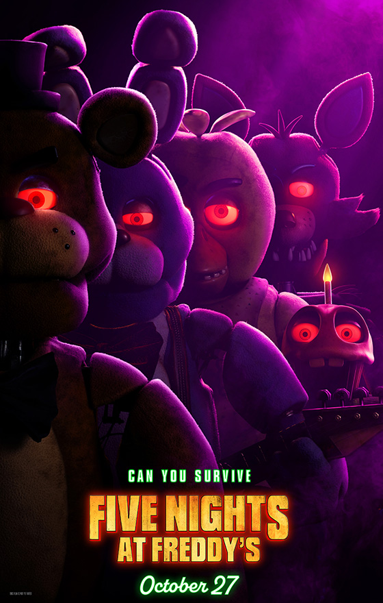 Poster for Fnaf Movie courtesy of Universal Pictures