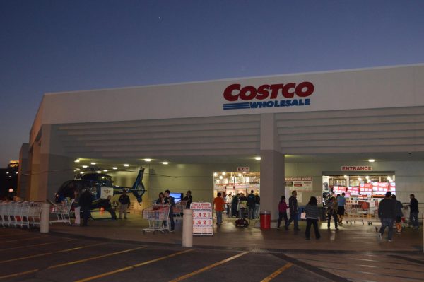 Costco in Irvine, California, U.S.A. during an OC Helicopters promotion.

Photo courtesy of Wikimedia Commons 
https://creativecommons.org/licenses/by-sa/3.0/deed.en