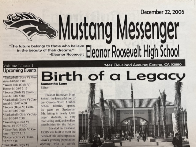 First edition of the Mustang Messenger