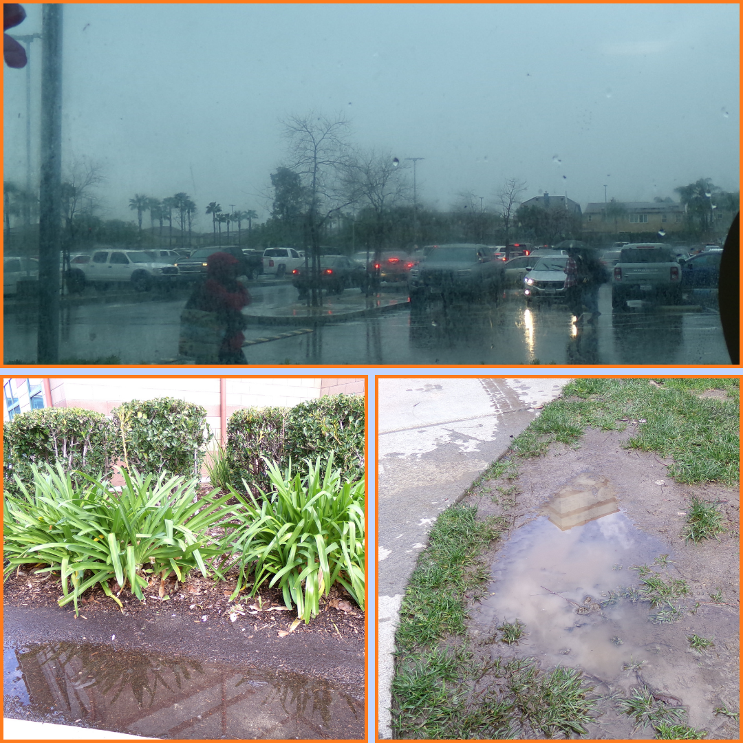 Rain and the aftermath at ERHS. Photos by Journey Vergara and Mrs. Merki-Castro.