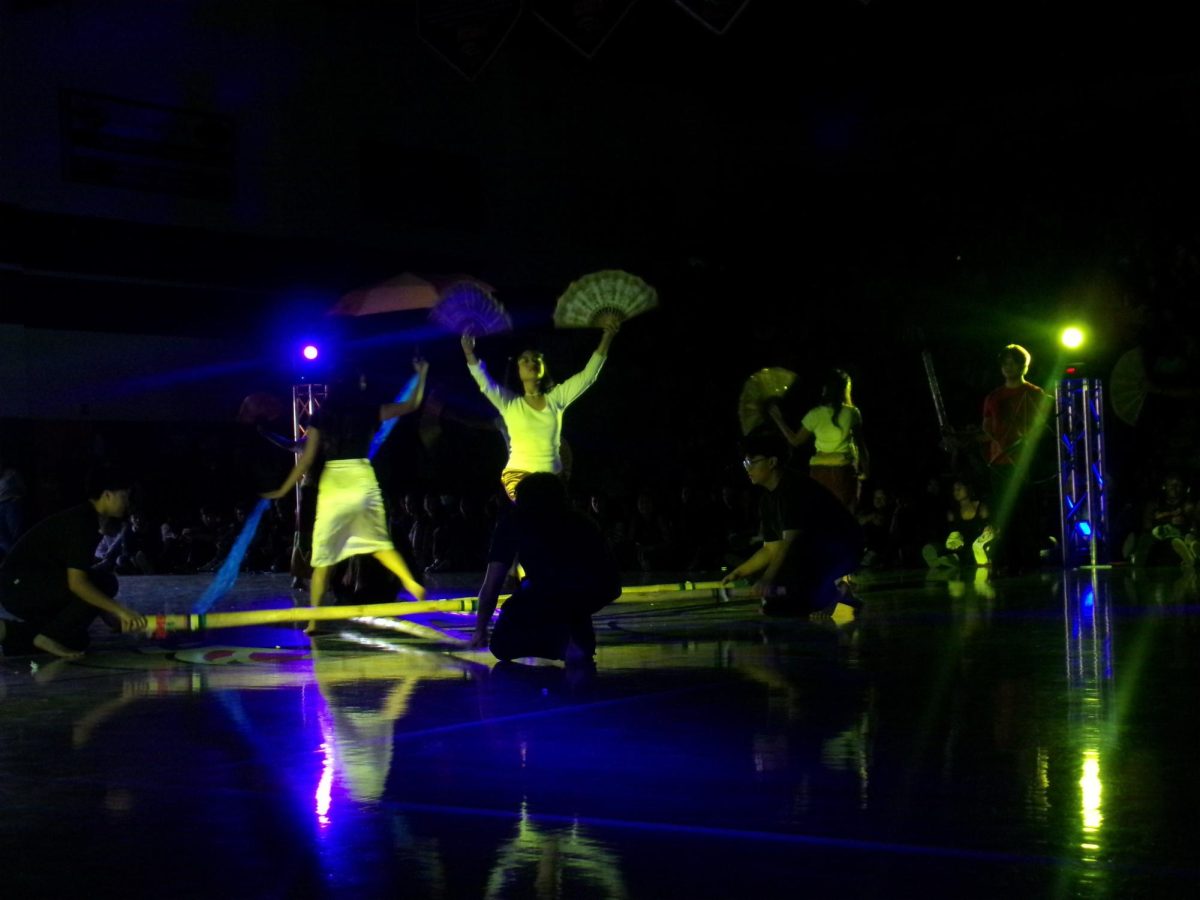 AFA performing during the pep rally