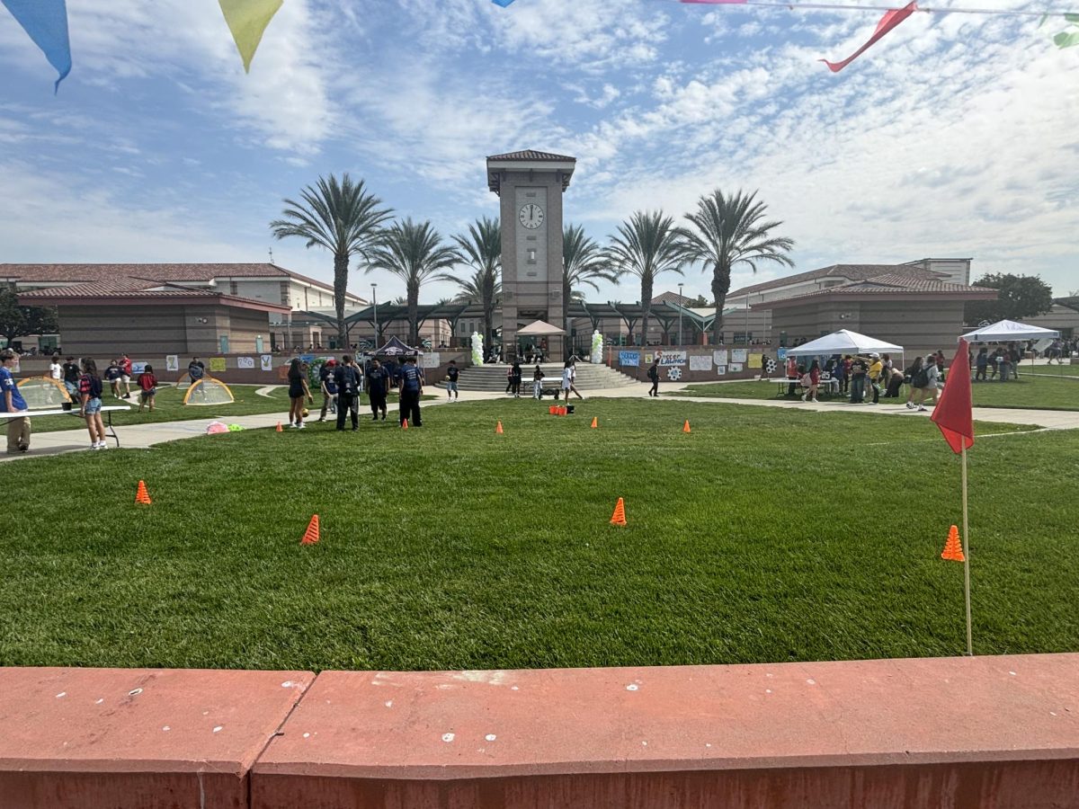 The main view of the "Soccer Lawnch" at Eleanor Roosevelt High School.