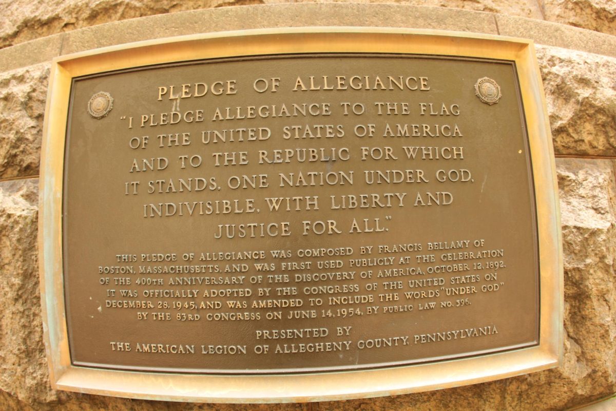 Pledge of Allegiance Plaque, Pennsylvania, USA