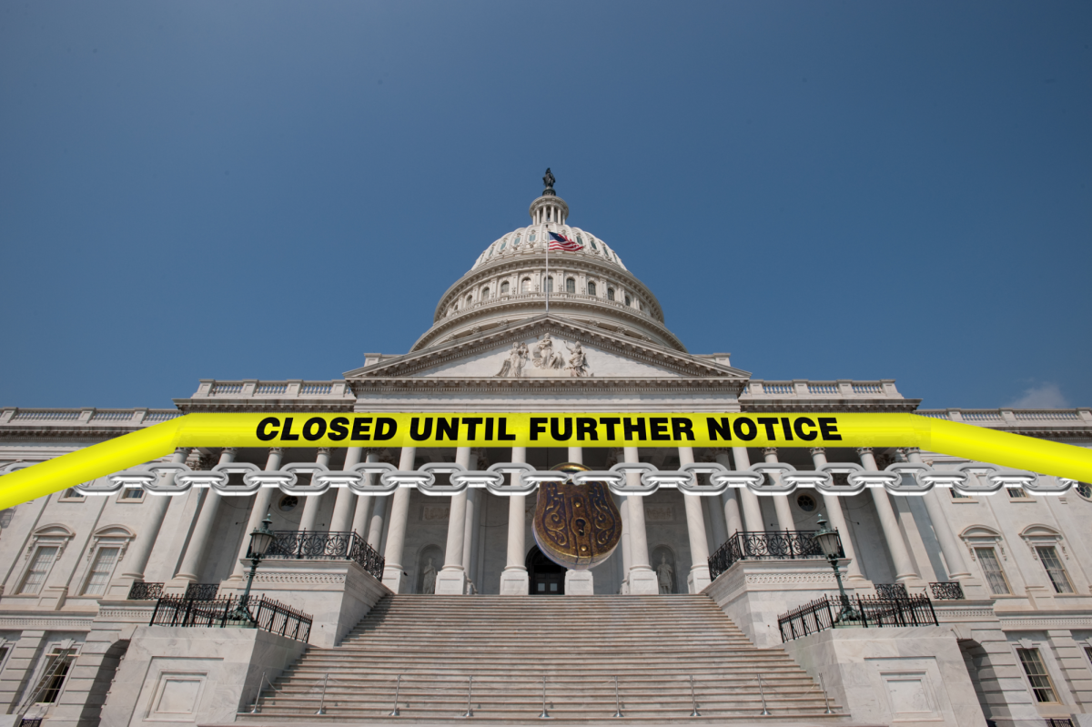 The government being shutdown