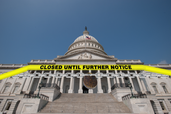 The government being shutdown