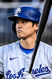 Shohei Ohtani focused in the box. 