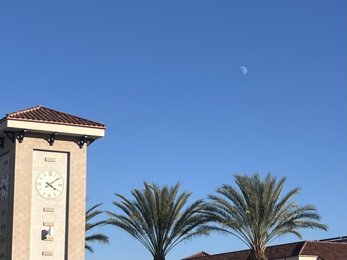 The Moon in view over ERHS
