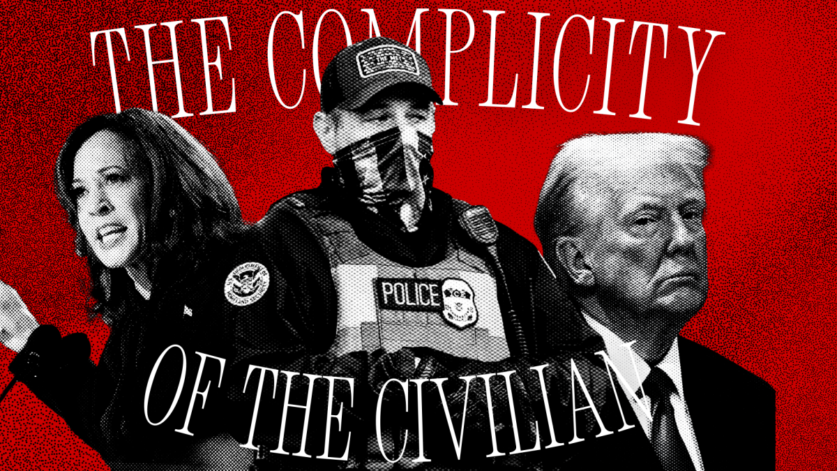 The Complicity of the Civilian: the role of everyday citizens in the rise of a regime, graphic created in Canva