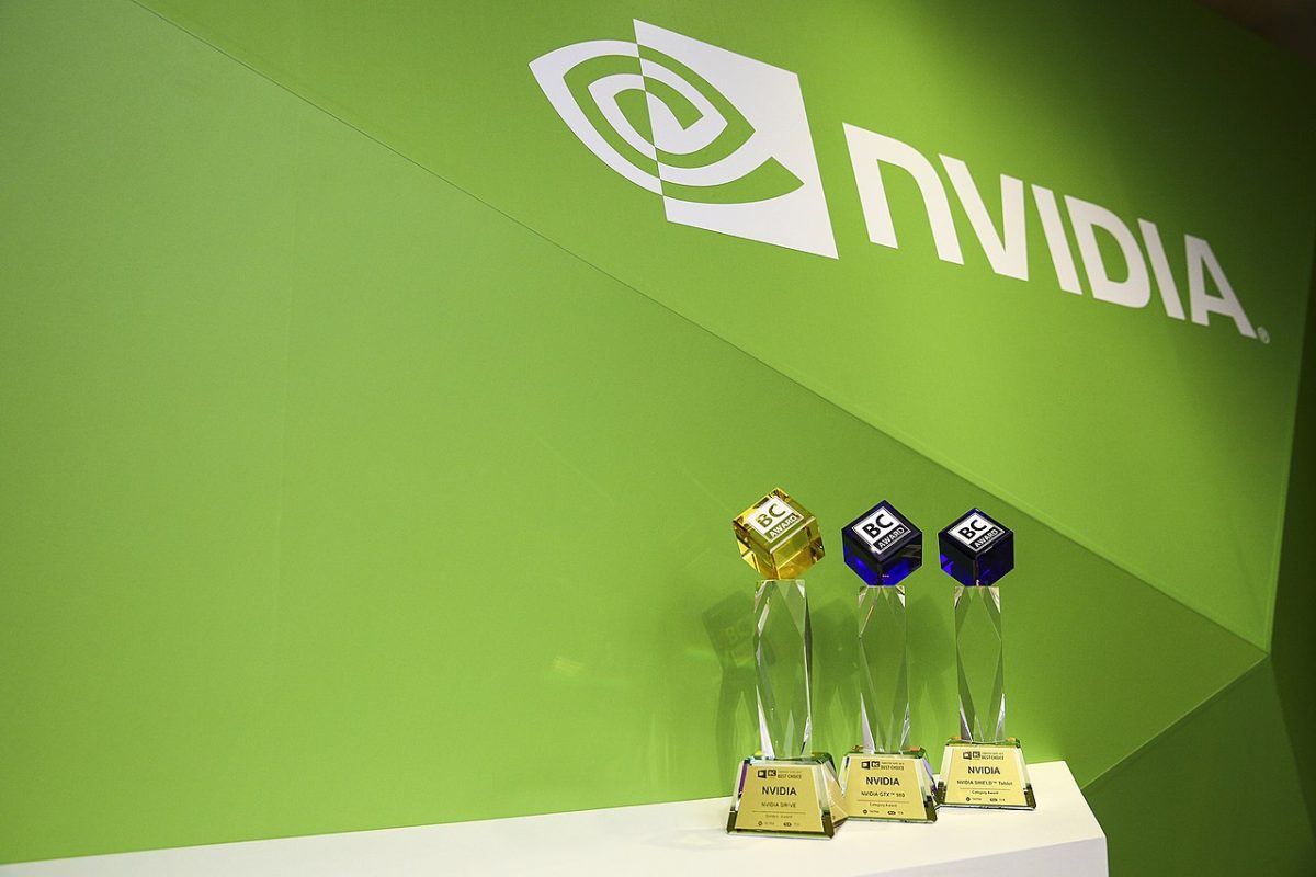 Nvidia logo with awards