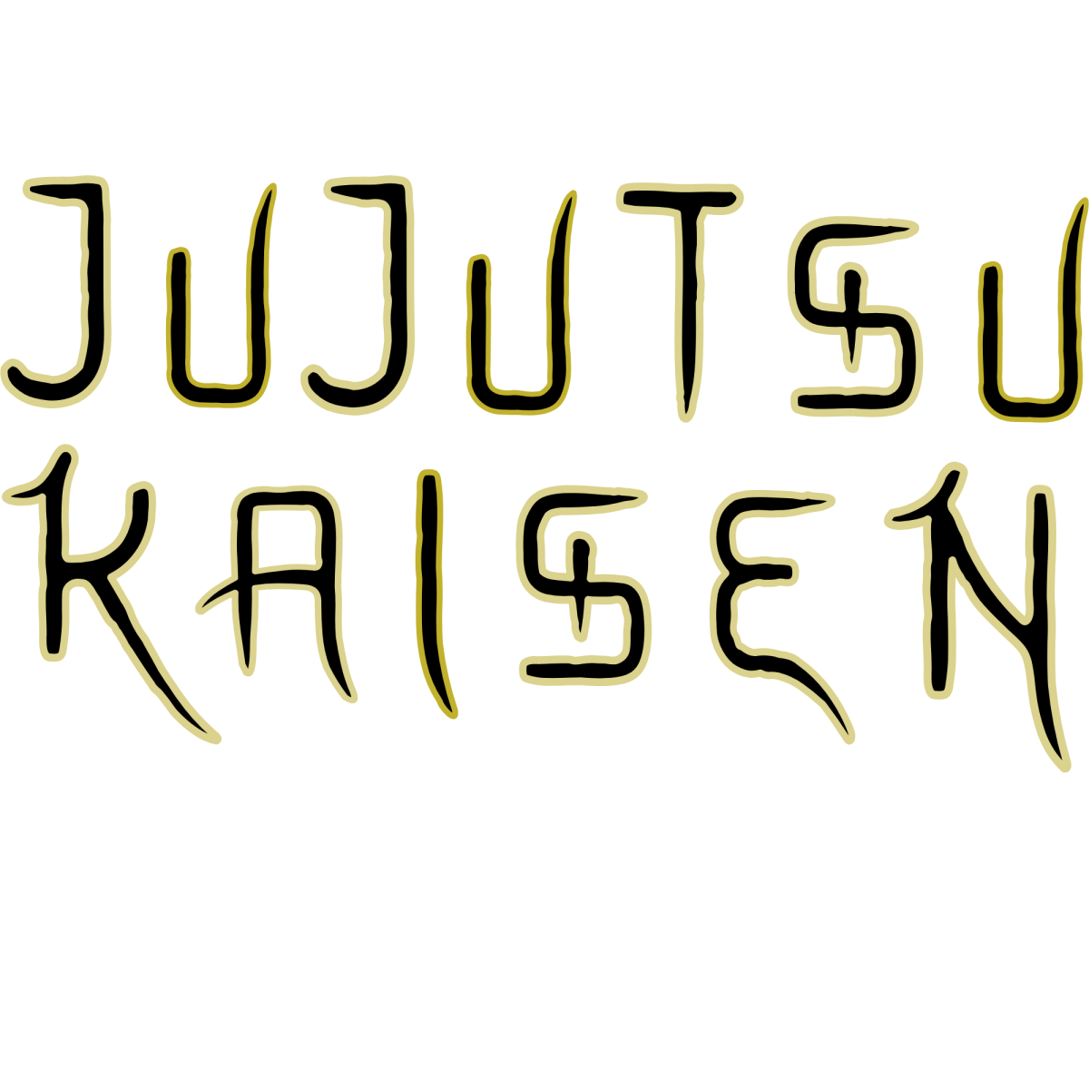 Jujutsu Kaisen text Logo (Made by James Williams On Canva)