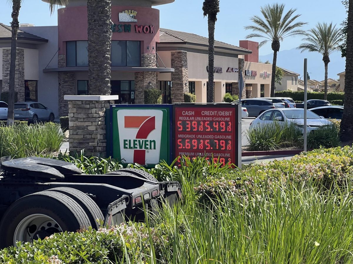 7-11 gas prices in Eastvale, 15 March, 2026