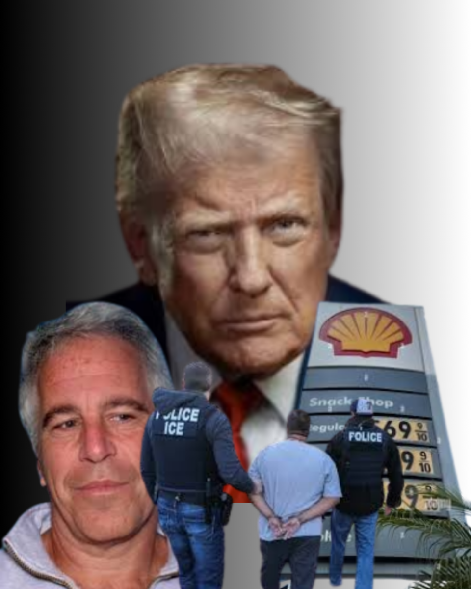 Canva poster highlighting the issues the Trump administration faces